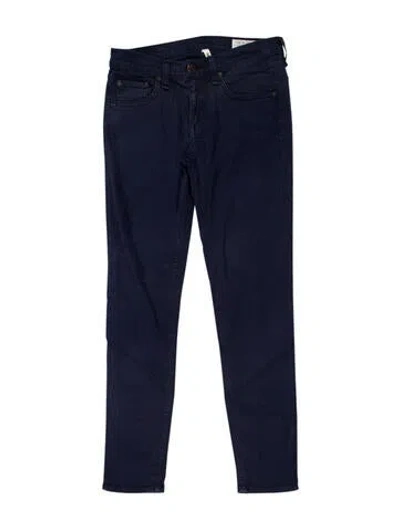 Pre-owned Rag & Bone Mid-rise Skinny Leg Jeans In Blue