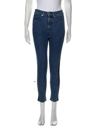Pre-owned Rag & Bone Mid-rise Skinny Leg Jeans In Blue
