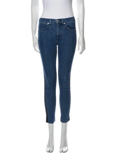 Pre-owned Rag & Bone Mid-rise Skinny Leg Jeans In Blue