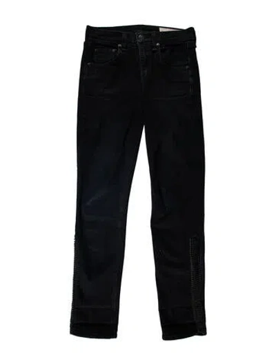 Pre-owned Rag & Bone Mid-rise Skinny Leg Jeans In Blue