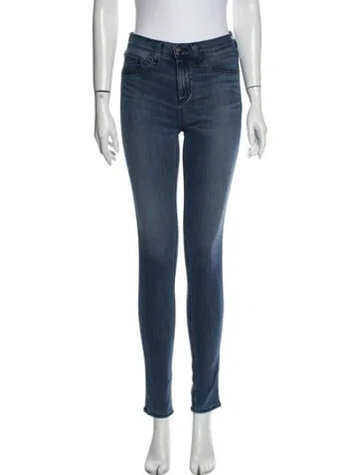 Pre-owned Rag & Bone Mid-rise Skinny Leg Jeans In Blue