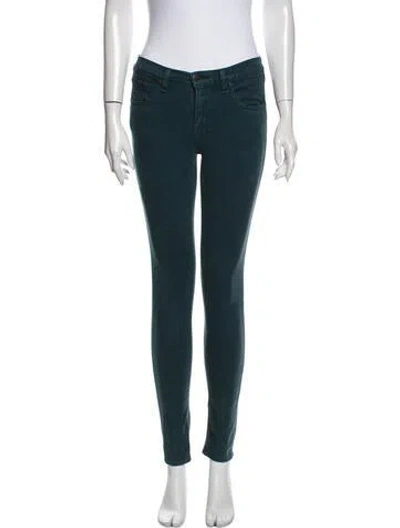 Pre-owned Rag & Bone Mid-rise Skinny Leg Jeans In Blue