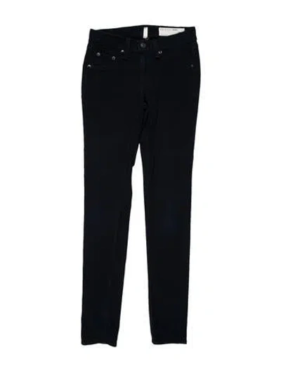 Pre-owned Rag & Bone Mid-rise Skinny Leg Jeans In Blue