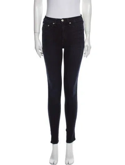 Pre-owned Rag & Bone Mid-rise Skinny Leg Jeans In Blue