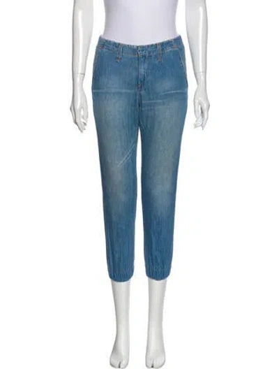 Pre-owned Rag & Bone Mid-rise Skinny Leg Jeans In Blue