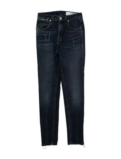 Pre-owned Rag & Bone Mid-rise Skinny Leg Jeans In Blue