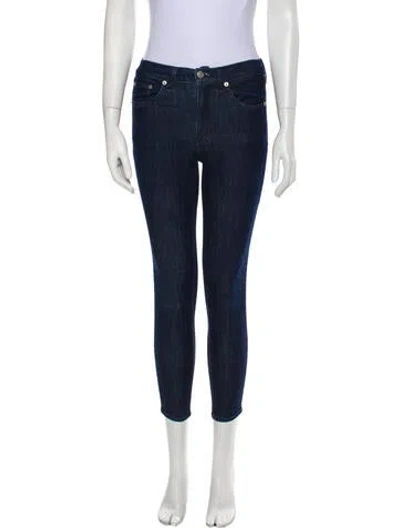 Pre-owned Rag & Bone Mid-rise Skinny Leg Jeans In Blue