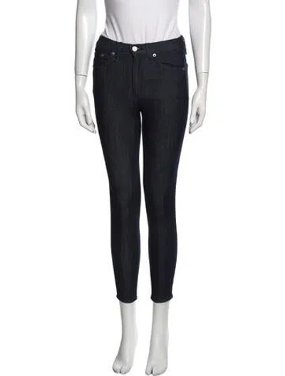 Pre-owned Rag & Bone Mid-rise Skinny Leg Jeans In Blue