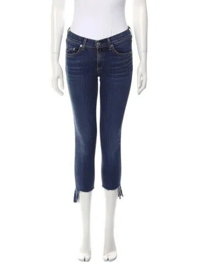 Pre-owned Rag & Bone Mid-rise Skinny Leg Jeans In Blue