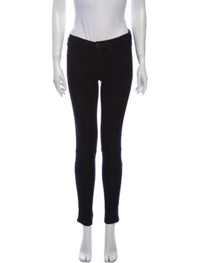 Pre-owned Rag & Bone Mid-rise Skinny Leg Jeans In Blue