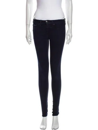 Pre-owned Rag & Bone Mid-rise Skinny Leg Jeans In Blue