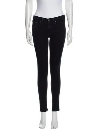 Pre-owned Rag & Bone Mid-rise Skinny Leg Jeans In Blue