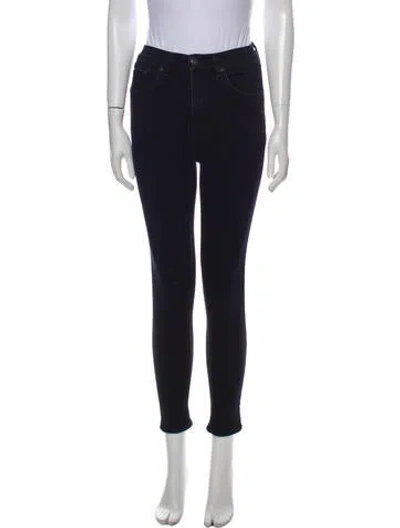 Pre-owned Rag & Bone Mid-rise Skinny Leg Jeans In Blue