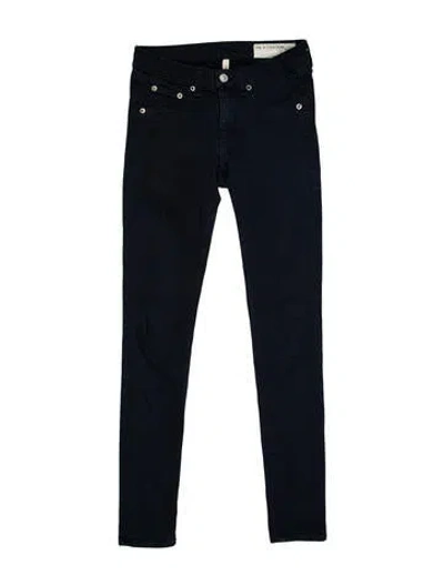 Pre-owned Rag & Bone Mid-rise Skinny Leg Jeans In Blue