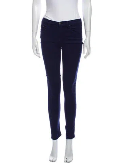 Pre-owned Rag & Bone Mid-rise Skinny Leg Jeans In Blue