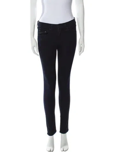 Pre-owned Rag & Bone Mid-rise Skinny Leg Jeans In Blue