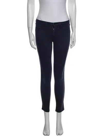 Pre-owned Rag & Bone Mid-rise Skinny Leg Jeans In Blue