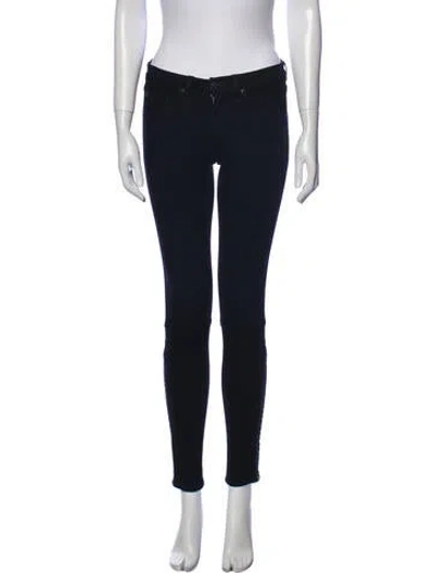 Pre-owned Rag & Bone Mid-rise Skinny Leg Jeans In Blue