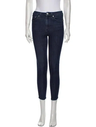 Pre-owned Rag & Bone Mid-rise Skinny Leg Jeans In Blue