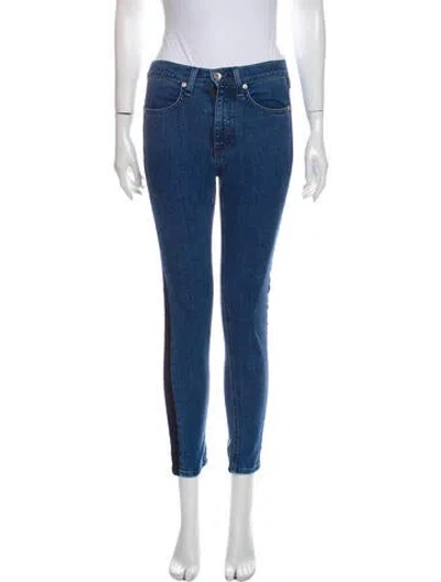 Pre-owned Rag & Bone Mid-rise Skinny Leg Jeans In Blue