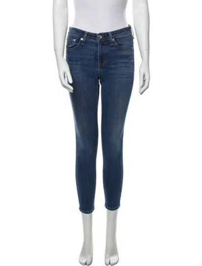 Pre-owned Rag & Bone Mid-rise Skinny Leg Jeans In Blue