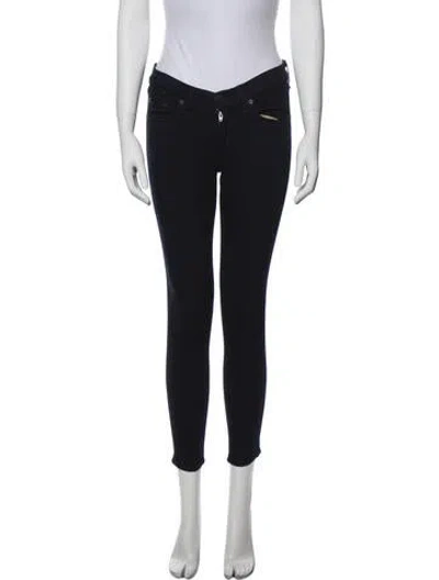 Pre-owned Rag & Bone Mid-rise Skinny Leg Jeans In Blue