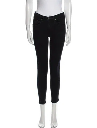 Pre-owned Rag & Bone Mid-rise Skinny Leg Jeans In Blue