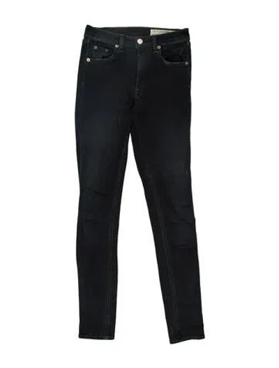 Pre-owned Rag & Bone Mid-rise Skinny Leg Jeans In Blue
