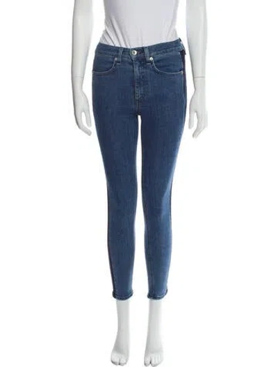 Pre-owned Rag & Bone Mid-rise Skinny Leg Jeans In Blue