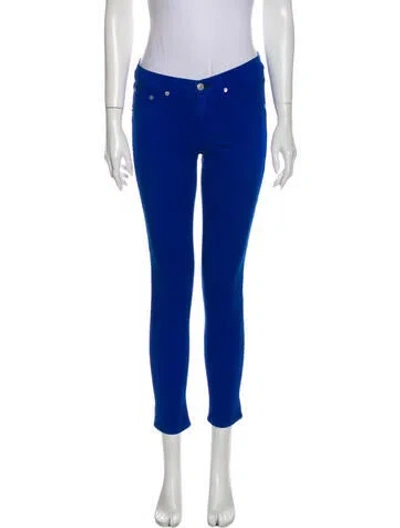 Pre-owned Rag & Bone Mid-rise Skinny Leg Jeans In Blue