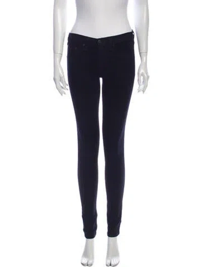 Pre-owned Rag & Bone Mid-rise Skinny Leg Jeans In Blue