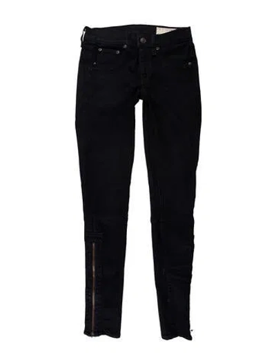 Pre-owned Rag & Bone Mid-rise Skinny Leg Jeans In Blue