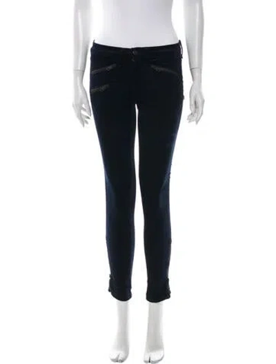 Pre-owned Rag & Bone Mid-rise Skinny Leg Jeans In Blue