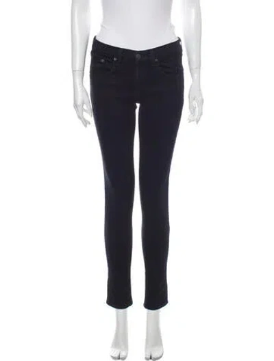 Pre-owned Rag & Bone Mid-rise Skinny Leg Jeans In Blue