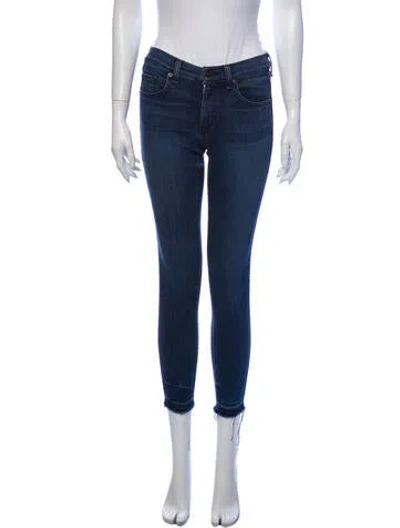 Pre-owned Rag & Bone Mid-rise Skinny Leg Jeans In Blue