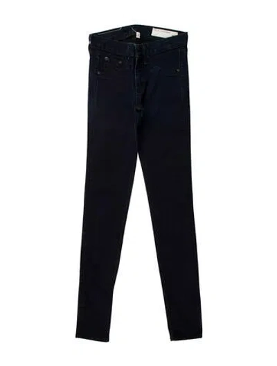 Pre-owned Rag & Bone Mid-rise Skinny Leg Jeans In Blue