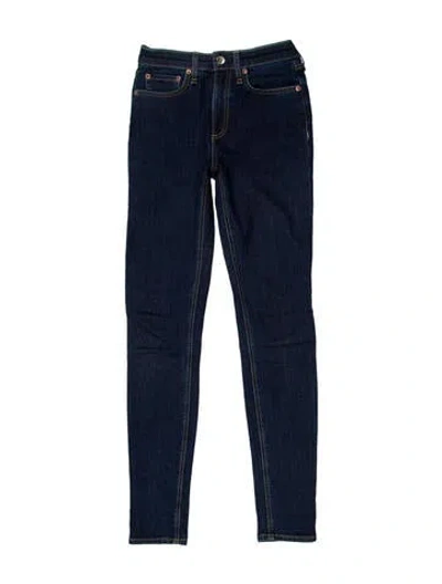Pre-owned Rag & Bone Mid-rise Skinny Leg Jeans In Blue