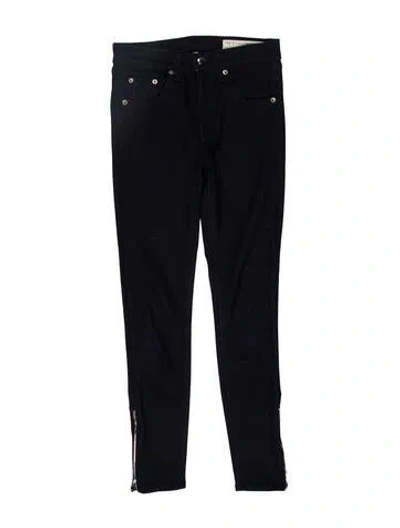 Pre-owned Rag & Bone Mid-rise Skinny Leg Jeans In Blue