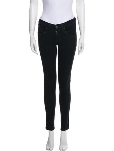 Pre-owned Rag & Bone Mid-rise Skinny Leg Jeans In Blue