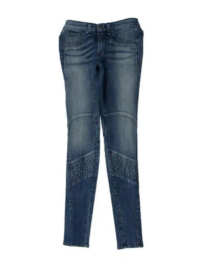 Pre-owned Rag & Bone Mid-rise Skinny Leg Jeans In Blue