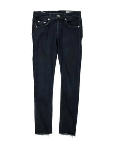 Pre-owned Rag & Bone Mid-rise Skinny Leg Jeans In Blue