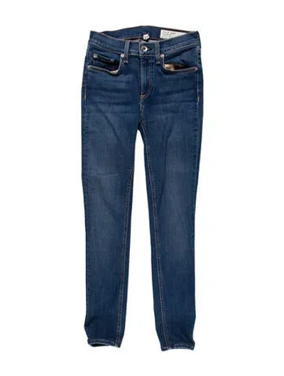 Pre-owned Rag & Bone Mid-rise Skinny Leg Jeans In Blue