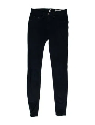 Pre-owned Rag & Bone Mid-rise Skinny Leg Jeans In Blue