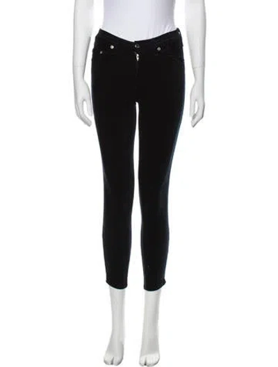 Pre-owned Rag & Bone Mid-rise Skinny Leg Jeans In Blue
