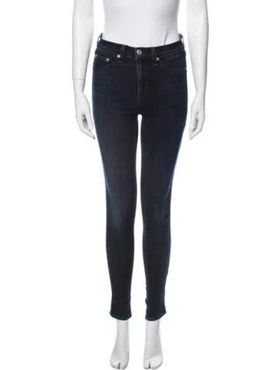 Pre-owned Rag & Bone Mid-rise Skinny Leg Jeans In Blue
