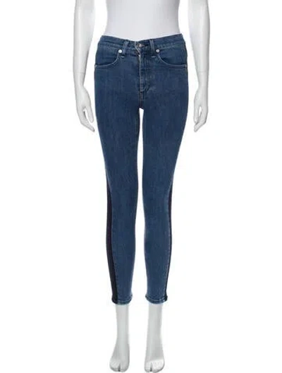 Pre-owned Rag & Bone Mid-rise Skinny Leg Jeans In Blue