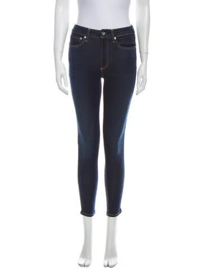Pre-owned Rag & Bone Mid-rise Skinny Leg Jeans In Blue