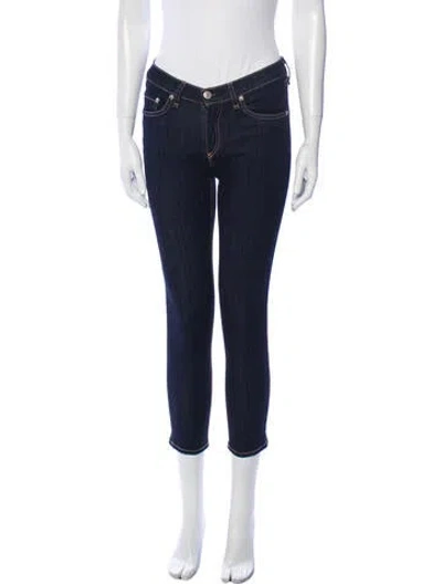 Pre-owned Rag & Bone Mid-rise Skinny Leg Jeans In Blue