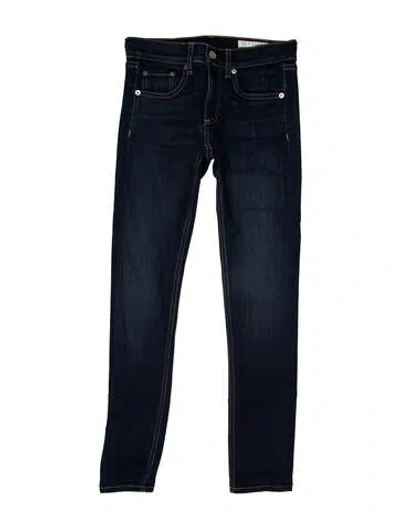 Pre-owned Rag & Bone Mid-rise Skinny Leg Jeans In Blue