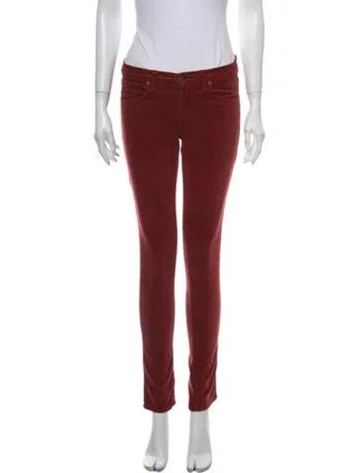 Pre-owned Rag & Bone Mid-rise Skinny Leg Jeans In Brown